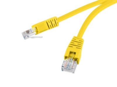 GEMBIRD patchcord RJ45 osłonka zalewana kat 5e UTP 3m żółty