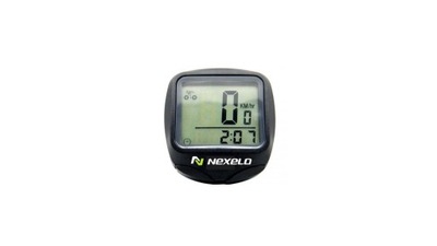 Licznik rowerowy Nexelo C12, czarny 12 funkcji