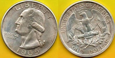 USA 1 Dollar 1865 r. - KOPIA