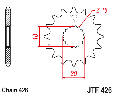 JT Sprockets JTF426.13 - milautoparts-fr.ukrlive.com