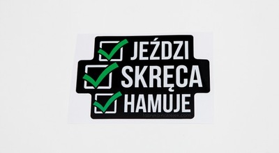 STICKER JEZDZI SKRECA HAMUJE - milautoparts-fr.ukrlive.com