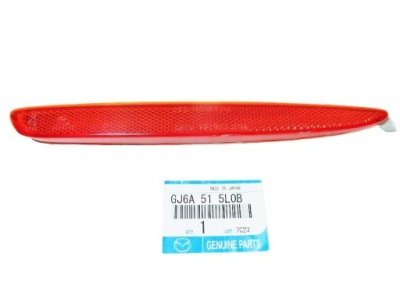 Відбивач лампа бампера задня правий mazda 6 gg / gy фото №1