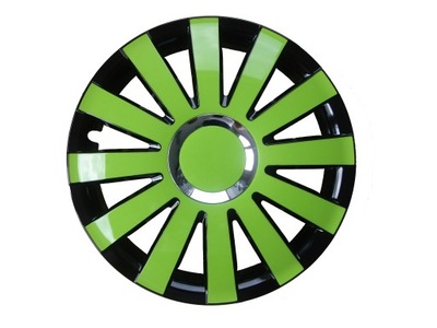 WHEEL COVERS 13 GREEN COLOR FIAT PANDA SEICENTO PUNTO OTHER  