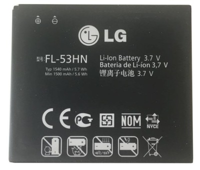 NOWA BATERIA LG FL-53HN P920 OPTIMUS P990 SWIFT 3D