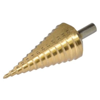 WIERTŁO STOZKOWE STOPNIOWE TYTANOWE HSS 4-39mm