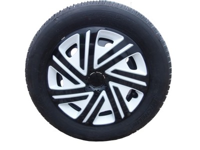 WHEEL COVERS 16 WHITE COLOR BLACK OPEL VW FORD AUDI KIA OTHER  