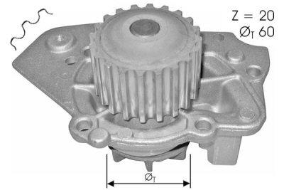 PUMP WATER CITROEN BX ZX C15 PEUGEOT 205 305 309 - milautoparts-fr.ukrlive.com