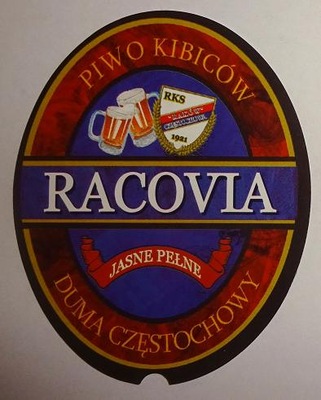 RAKÓW CZĘSTOCHOWA - RACOVIA - ETYKIETA PIWO BROWAR