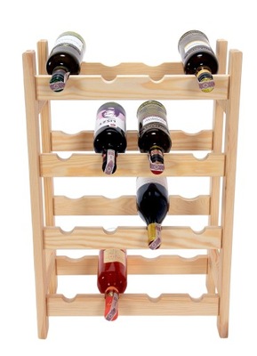 Regał, stojak na wino 16 butelek (4x4), producent