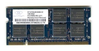 OKAZJA DDR2 NANYA 1GB 2Rx8 PC2-5300S-555-12-F1