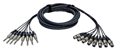 ALVA X8T8PRO5 - Kabel 8 x TRSm - 8 x XLRf 5m