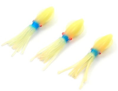 3 x OCTOPUS FLUORESCENT 11,5 cm FLUO BLUE