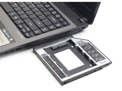 KIESZEŃ ADAPTER NA DRUGI DYSK HDD SSD SATA 9.5mm