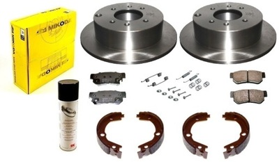 DISCS PADS BRAKE SHOES HYUNDAI MATRIX FC SONATA EF MAGENTIS GD REAR SET - milautoparts-fr.ukrlive.com