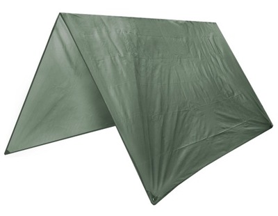 Płachta plandeka survivalowa biwakowa MFH Tarp 2x3 Olive