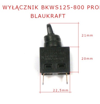 Włącznik szlifierka kątowa BKWS 125-800 BLAUKRAFT