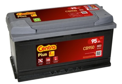 BATTERY CENTRA PLUS 95 AH, 800 A, CB950 - milautoparts-fr.ukrlive.com