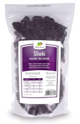 ŚLIWKI SUSZONE 1kg 1000g BEZ PESTEK ŚWIEŻE BŁONNIK