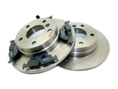 DISC 2 PCS. + PADS BMW E36 E46 280X10MM REAR FULL - milautoparts-fr.ukrlive.com