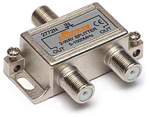 Rozgałęźnik DVB-T2 splitter antenowy do 2 TV pasywny 5-1000Mhz R-2 Signal