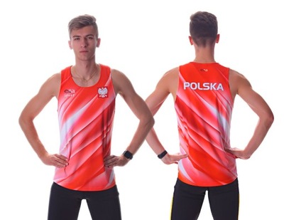 Koszulka biegowa POLSKA - rozmiar XS - męska