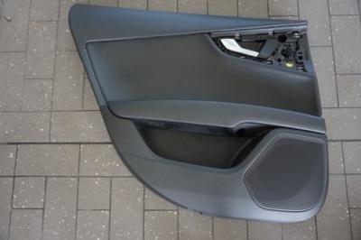 Оббивка двері лівий задня audi a7 4g шкіра czarna фото №1