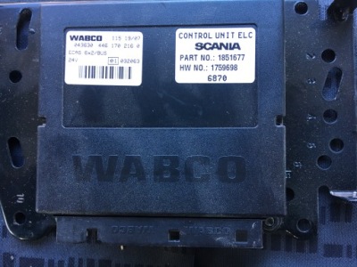 Блок керування ecas elc wabco scania фото №1