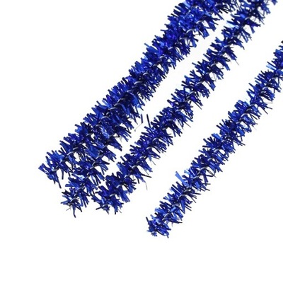 10szt. druciki kreatywne metalizowane, niebieskie