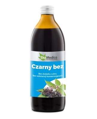 CZARNY BEZ sok z czarnego bzu 500 ml EKAMEDICA