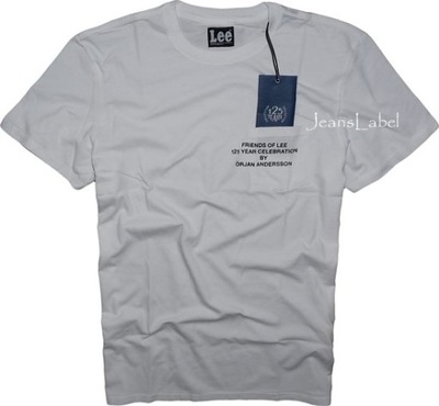 LEE koszulka t-shirt biała M