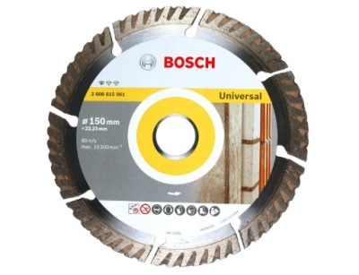 BOSCH DIAMANTOVÝ rezací KOTÚČ 150 mm betón, tehla slinku