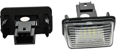 LAMPKI TABLICY REJESTRACYJNEJ LED CITROEN C3 PLURIER GRAND PICASSO C4 C5 C6