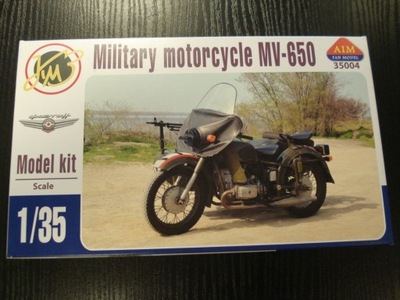 1:35 Motocykl MV-650 wózek AIM Fan Model 35004