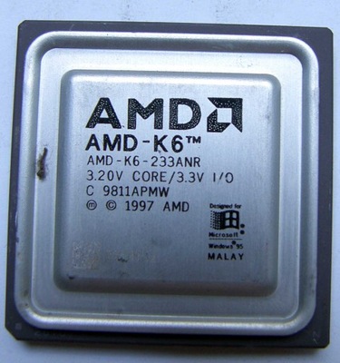 AMD-K6 233 | K6-233ANR | 100% OK 3aF