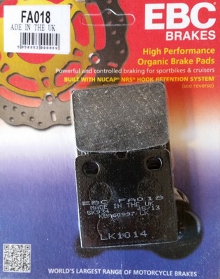 PADS BRAKE EBC FA018 - milautoparts-fr.ukrlive.com