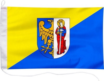 Flaga Ruda Śląska herb bandera jachtowa 30x20cm