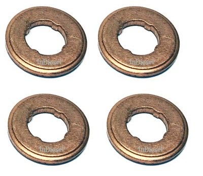 4 x підкладка pod форсунка mazda 3 6 mpv 2.0 d фото №1