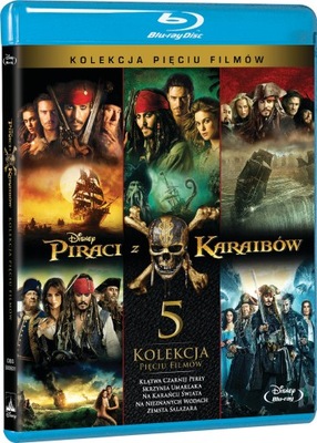 PIRACI Z KARAIBÓW PAKIET 1-5 BLU-RAY BD PL