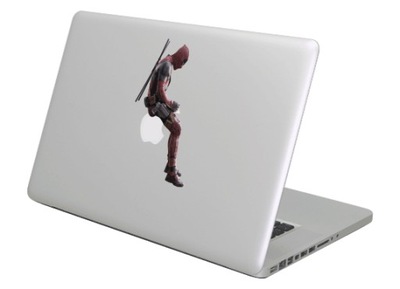 Naklejka na MacBooka Apple - Deadpool full color