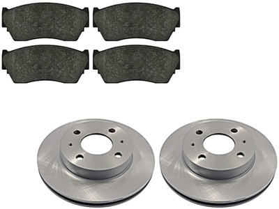 DISCS +PADS FRONT NISSAN SUNNY N14 100NX SENTRA  
