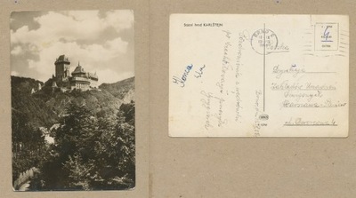 CZECHOSŁOWACJA - CZECHY KARLSTEJN ZAMEK 1958 r.