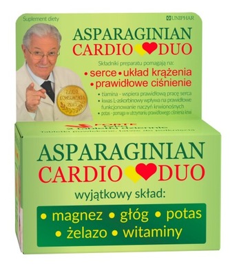 ASPARGINIAN CARDIO DUO Suplement diety Uniphar tabletki 50 szt.