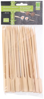 Patyczki wykałaczki do szaszłyków 18 cm 50 szt. bambus