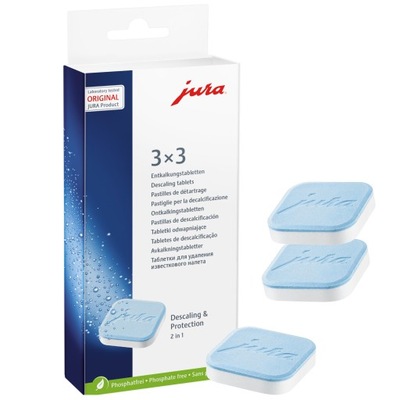 Tabletki odkamieniające Jura 9 sztuk 3x3 61848