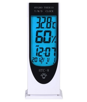 TERMOMETR LCD Stacja Pogody zegar wilgotność(4139)