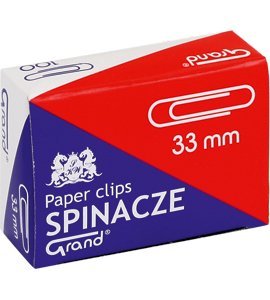 Spinacze 33 mm okrągłe biurowe 100 szt