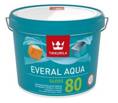 TIKKURILA Everal Aqua Gloss [80] 9l Połysk