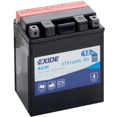 BATTERY EXIDE ETX14AHL-BS YTX14AHL-BS 12V 12AH - milautoparts-fr.ukrlive.com