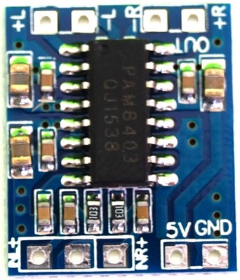 PAM8403 wzmacniacz audio 2 x 3W Sanwu______BTE-343