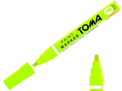 MARKER OLEJOWY GRUBY NEON ZIELONY TOMA
